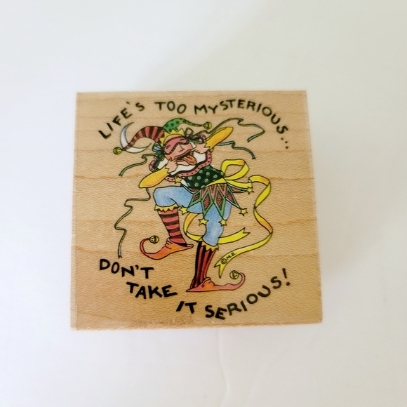 Mary Engelbreit vintage rubber stamp bundle set of 4 wooden - Picture 4 of 10